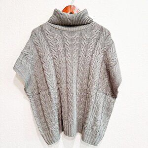 SPLENDID Aspen Sleeveless Turtleneck Sweater Grey Size M